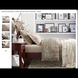 Pottery Barn Selena King duvet & 2 euro shams